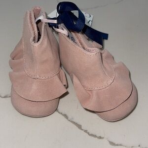 Janie and jack suede crib shoe 3-6 months